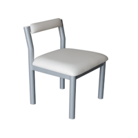 Chaise fixe en métal pour personnes obèses pour expositions - Dernière unité !